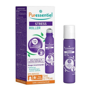 Puressentiel, Stress Roll-On with 12 Essential Oils, 5 Ml