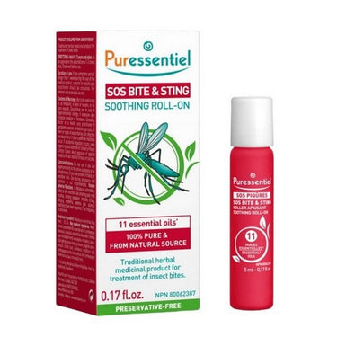 SOS Bite & Sting Soothing Roll-On 5 Ml by Puressentiel