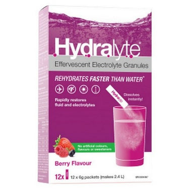 Electrolyte Granules Berry 12 Count by Hydralyte