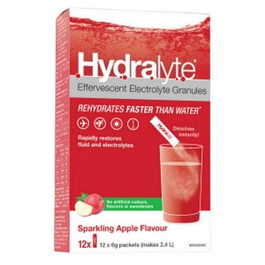 Electrolyte Granules  Apple 12 Count by Hydralyte