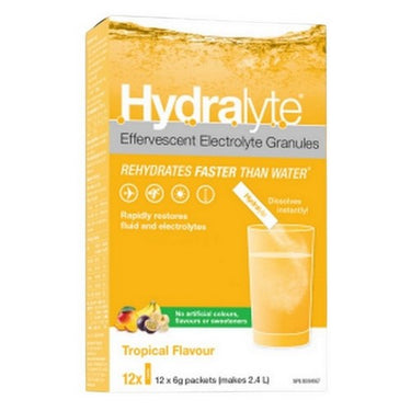 Electrolyte Granules  Tropical 12 Count by Hydralyte