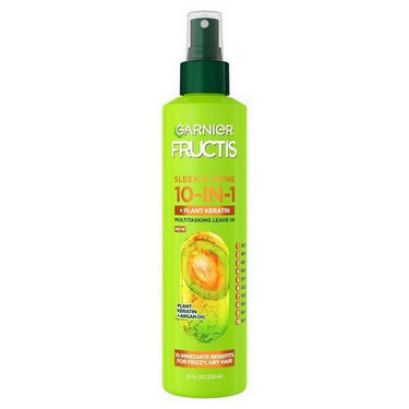 Fructis Sleek And Shine 10 In 1 Hair Spray Frizzy And Dry Hair 239 Ml by Garnier Fructis