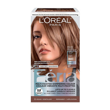 L'oreal, L'Oreal Paris Feria Hi Lift Cool Brown B61, 1 Count