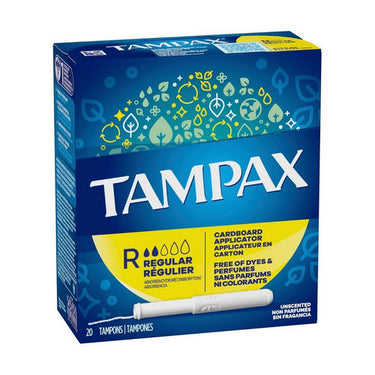Tampax, Tampax Biodegradable Applicator Regular, 20 Count