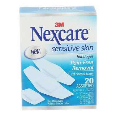 3M, 3M Nexcare Sensitive Skin Bandages Astd 20, 1 Count