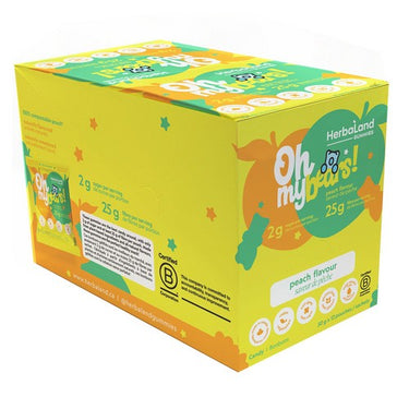 Oh My Bears! Peach 50 Grams (Case of 12) by Herbaland Naturals