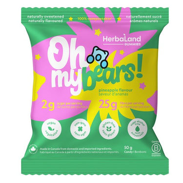 Oh My Bears! Pineapple 1 Gram by Herbaland Naturals
