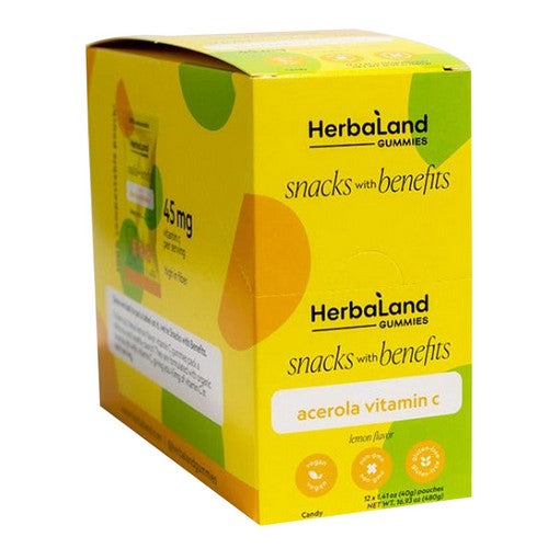 Acerola Vitamin C 40 Grams (Case of 12) by Herbaland Naturals