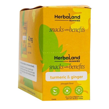 Ginger and Turmeric 40 Grams (Case of 12) by Herbaland Naturals