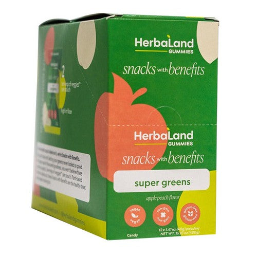 Super Greens 40 Grams (Case of 12) by Herbaland Naturals