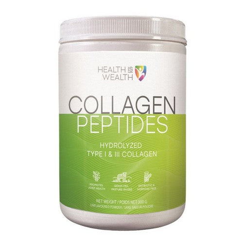 Collagen Peptides Bovine Grass-Fed Hydrolyzed Powder 300 Grams by Health Is Wealth