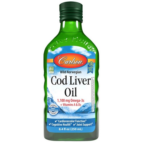 Cod Liver Oil Natural Flavor 250 Ml by Carlson