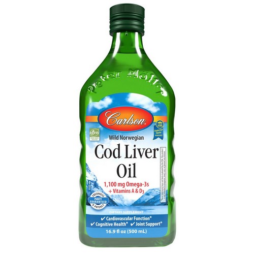 Cod Liver Oil Natural Flavor 500 Ml by Carlson