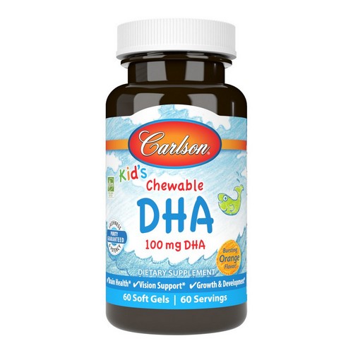 Kids Chewable DHA 60 Soft Gels by Carlson