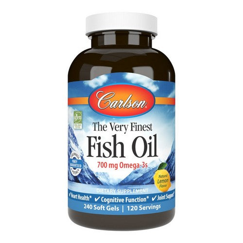 The Very Finest Fish Oil VFFO Lemon 240 Soft Gels by Carlson