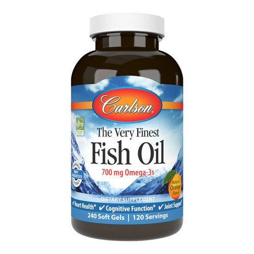 The Very Finest Fish Oil Orange 240 Soft Gels by Carlson