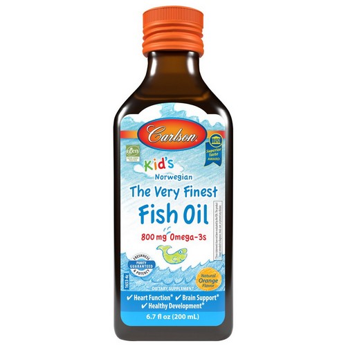 The Very Finest Fish Oil Kids Orange 200 Ml by Carlson