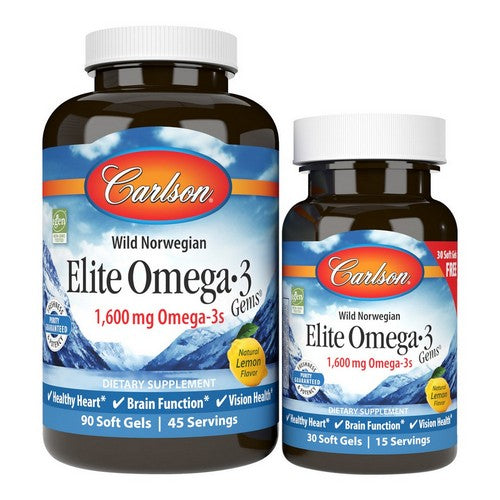 Elite Omega-3 Gems 90 + 30 Softgels by Carlson