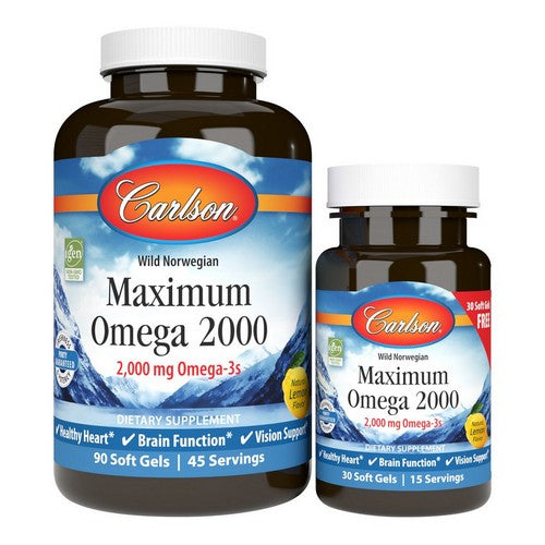Maximum Omega 2000 90 + 30 Softgels by Carlson