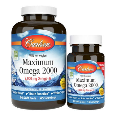 Maximum Omega 2000 90 + 30 Softgels by Carlson