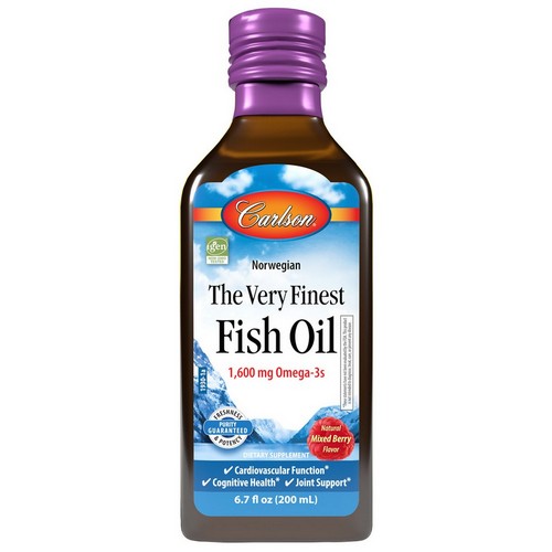 The Very Finest Fish Oil Mixed Berry 200 Ml by Carlson