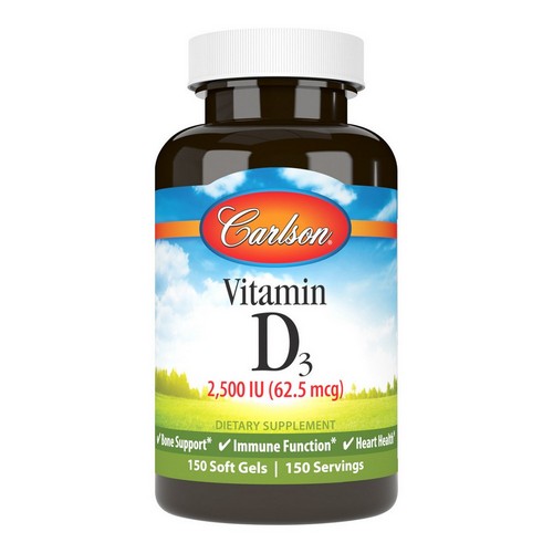 Vitamin D 2500 IU 150 Softgels by Carlson