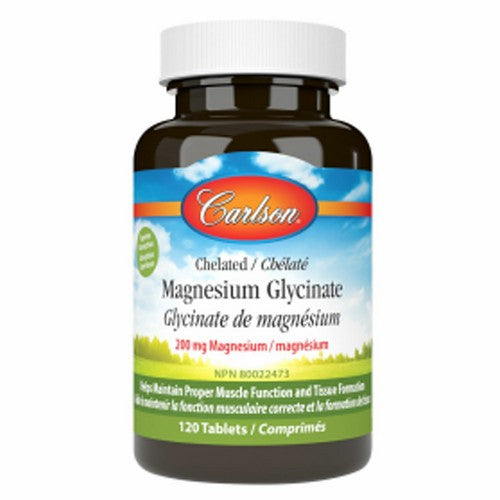 Chelated Magnesium Glycinate 120 Tabs by Carlson