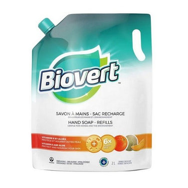 Orange Cantaloupe Hand Soap Refill 2 Liters (Case Of 4) by Left Coast Naturals