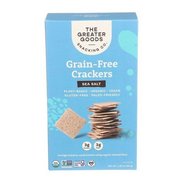 Grain-Free Crackers Sea Salt  120 Grams (Case Of 7) by Left Coast Naturals