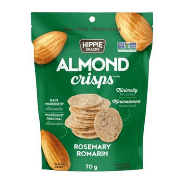 Almond Crisps Rosemary 70 Grams (Case Of 12) by Left Coast Naturals