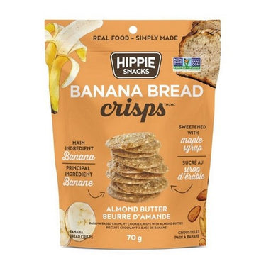 Almond Butter Banana Bread Crisps 70 Grams (Case Of 12) by Left Coast Naturals