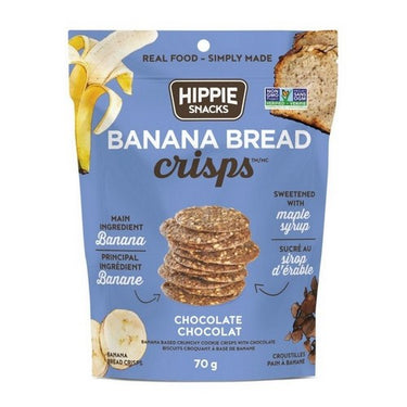 Banana Bread Crisps Chocolate Chip 70 Grams (Case Of 12) by Left Coast Naturals