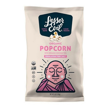 Organic Popcorn Himalayan Sea Salt 142 Grams (Case Of 12) by Left Coast Naturals