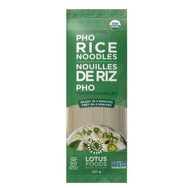 Organic Traditional Pho Rice Noodles 227 Grams (Case Of 8) by Left Coast Naturals