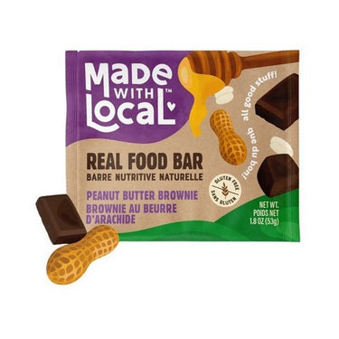 Peanut Butter Brownie Bar 53 Grams (Case Of 12) by Left Coast Naturals