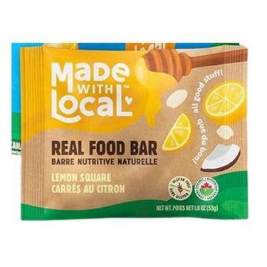 Lemon Square Real Food Bar 53 Grams (Case Of 12) by Left Coast Naturals