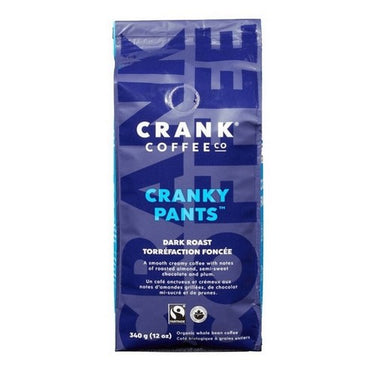 Organic Whole Bean Coffee Cranky Pants 340 Grams (Case Of 6) by Left Coast Naturals