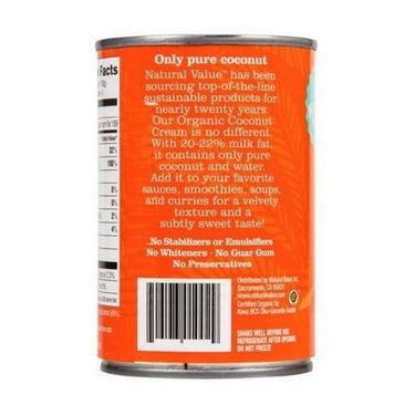 Organic Coconut Cream 400 Ml (Case Of 12) by Left Coast Naturals