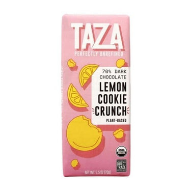 Lemon Cookie Crunch 70% Dark 70 Grams (Case Of 10) by Left Coast Naturals