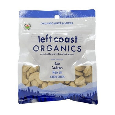 Organic Raw Cashews 200 Grams (Case Of 8) by Left Coast Naturals