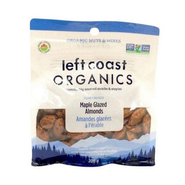 Organic Maple Glazed Almonds 200 Grams (Case Of 8) by Left Coast Naturals