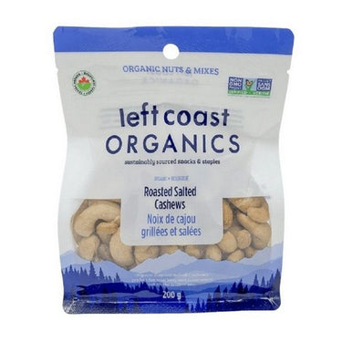 Organic Roasted Salted Cashews 200 Grams (Case Of 8) by Left Coast Naturals