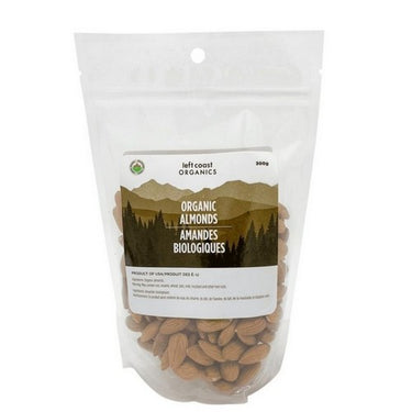 Organic Almonds Raw 300 Grams (Case Of 12) by Left Coast Naturals