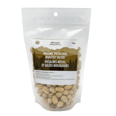 Organic Roasted And Salted Pistachios 300 Grams (Case Of 12) by Left Coast Naturals