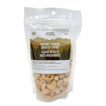 Organic Roasted Salted Cashews 350 Grams (Case Of 12) by Left Coast Naturals