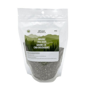 Organic Chia Seeds Black 300 Grams (Case Of 12) by Left Coast Naturals