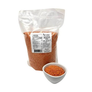 Organic Lentils Red Split 2.27 Kgs (Case Of 6) by Left Coast Naturals