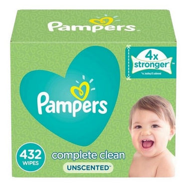 Pampers Baby Wipes Complete Clean Unscented 432 Count by Pampers