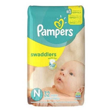 Pampers Swaddlers Jumbo Size-1 32 Count by Pampers