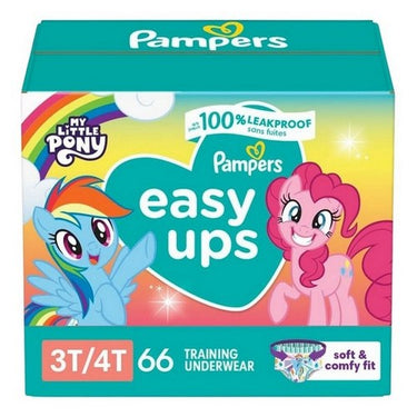 Pampers Easy Ups Girl Super Size 3T-4T 66 Count by Pampers